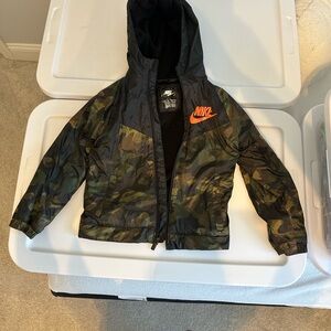 Nike Black Jacket with Orange Detail